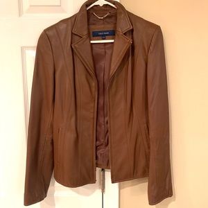 NWOT Cole Haan Lambskin Leather Jacket